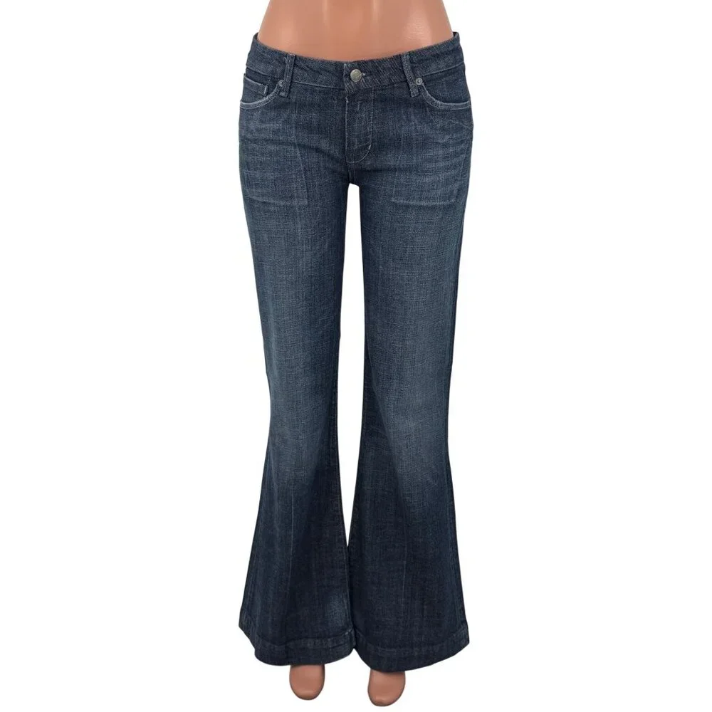 Vintage Citizens Of Humanity Low Rise Flare Jeans 30 | Y2K McBling Boho Grunge - Picture 2 of 16